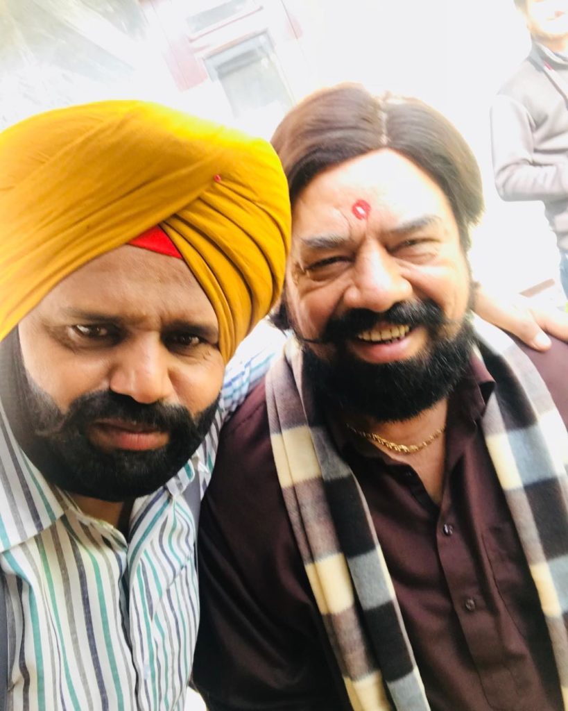 Karamjit Anmol On The Set Of Carry On Jatta 2 With BN Sharma