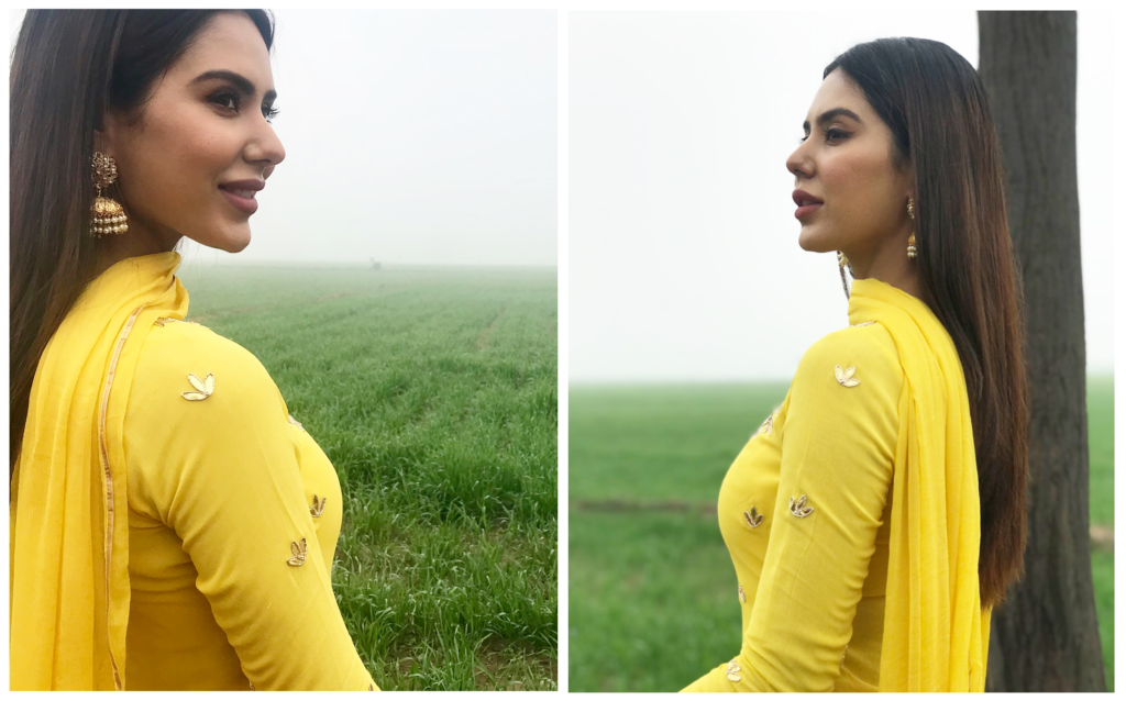 Sonam Bajwa in Yellow Suit