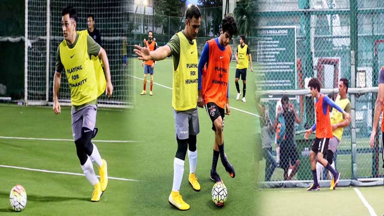 ms dhoni football