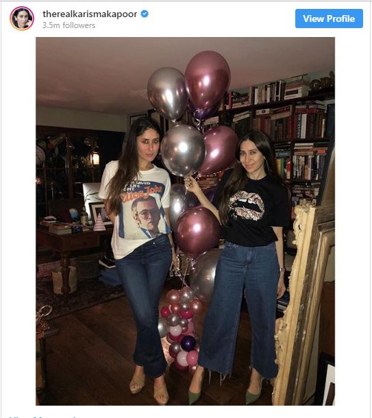Karisma Kapoor Shares Throwback Picture With Kareena Kapoor 