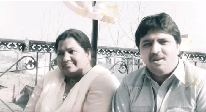 Sudesh Kumari with husband 