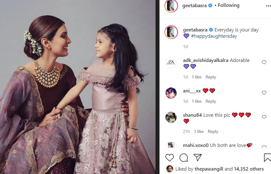 geeta basara with daughter