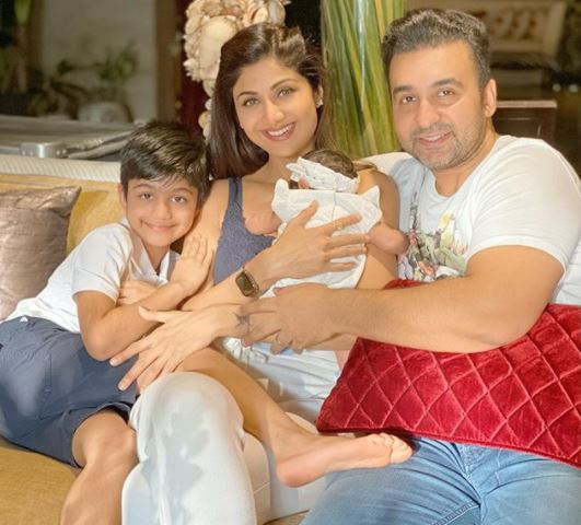 shilpa shetty with family