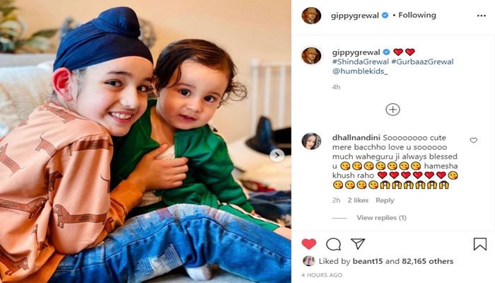gippy grewal shared his sons pics
