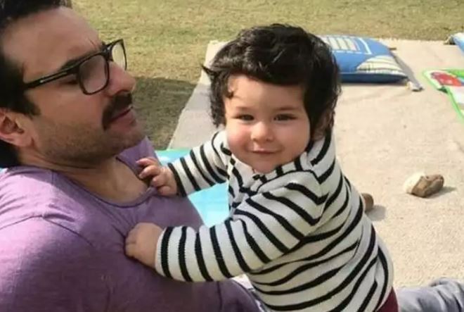 saif ali khan with taimur