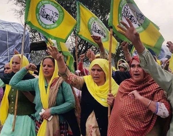 inside pic of farmer protest