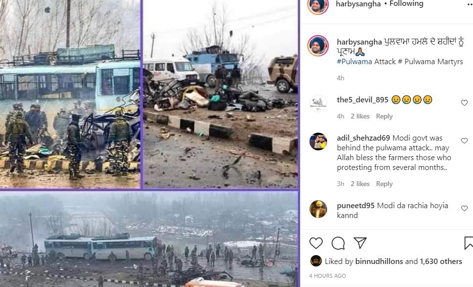 harbhi sangha emotional post for