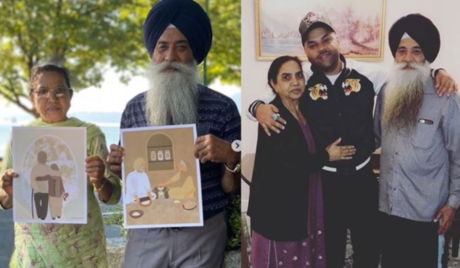 inside image of zora randhawa with parents