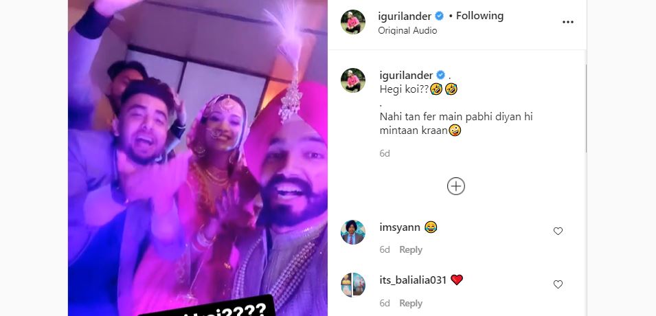 inside image of sukh kharoud and his wife and friend guri singh