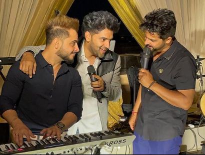 suresh raina with guru randhawa
