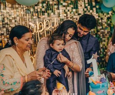 suresh raina's son birthday pic