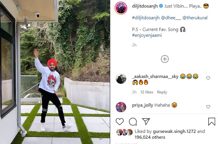 inside image of diljit dosanjh bhangra