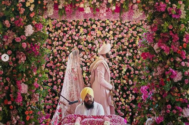 jasprit and sanjana wedding image