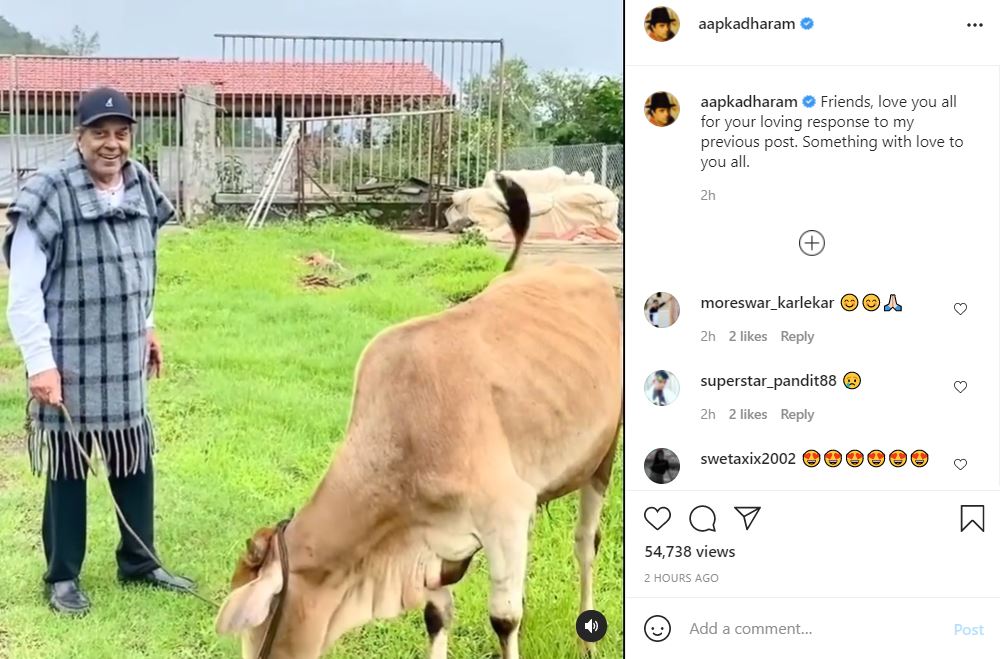 bollywood actor dharmendr instagram video