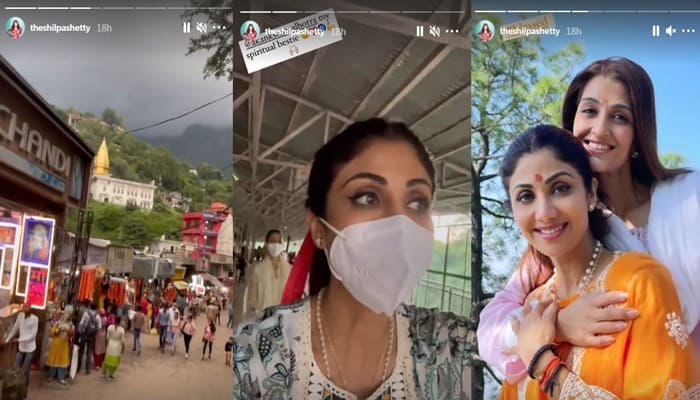 inside image of shilpa shetty at vaishnu devi-min