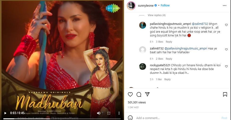 Sunny Leone insta account
