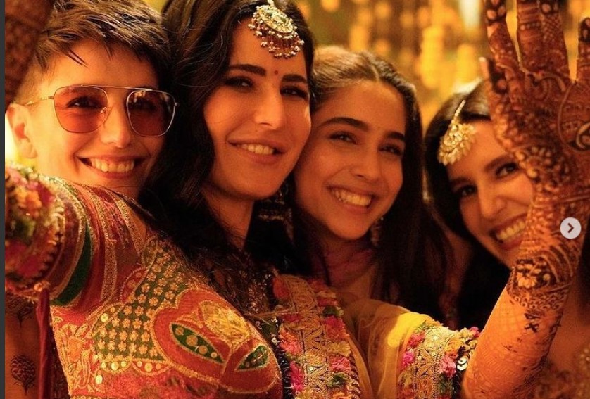 inside image of katrina kaif with sister