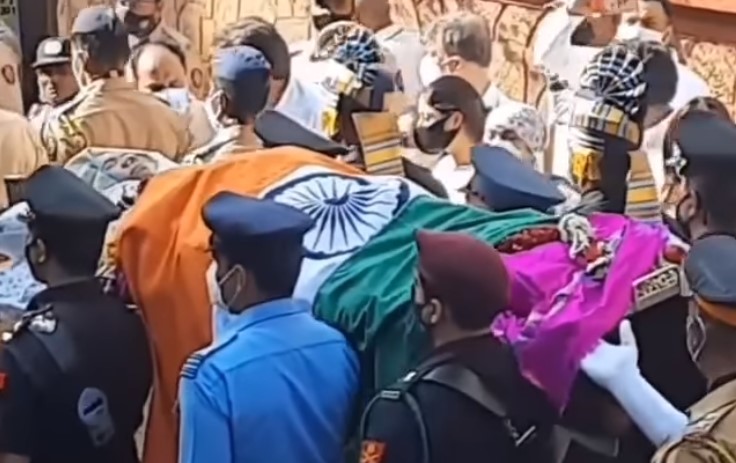 deat body of lata mangeshkar