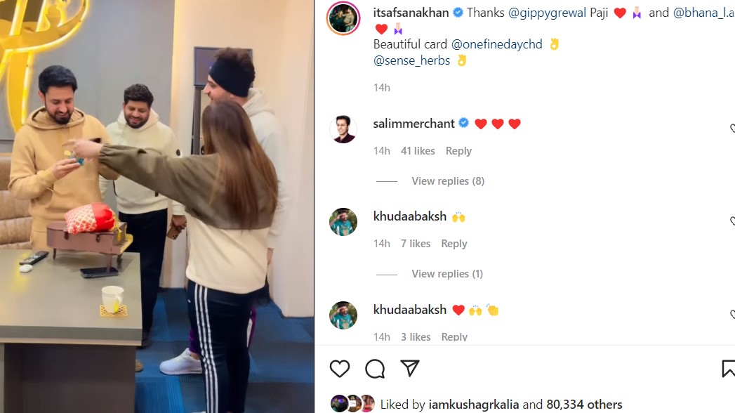 inside image of afsana khan and saajz