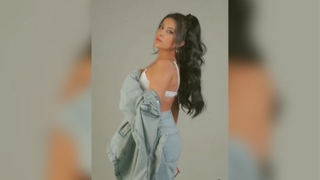 Sara Gurpal looks summery in her denim outfit  