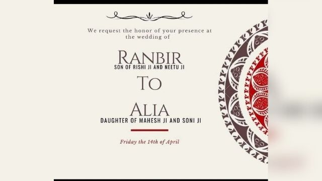 LEAKED: Alia Bhatt-Ranbir Kapoor’s 'wedding card' had a major blunder!    