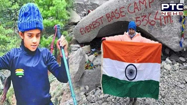 Mount Ropar 7-year-old girl from Ropar makes history, reaches base camp of Mount ...