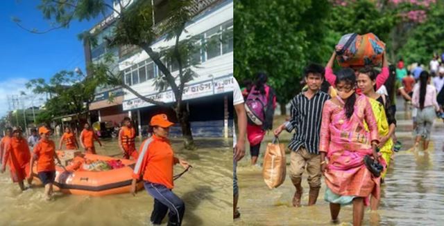 inside image of Assam Floods pics