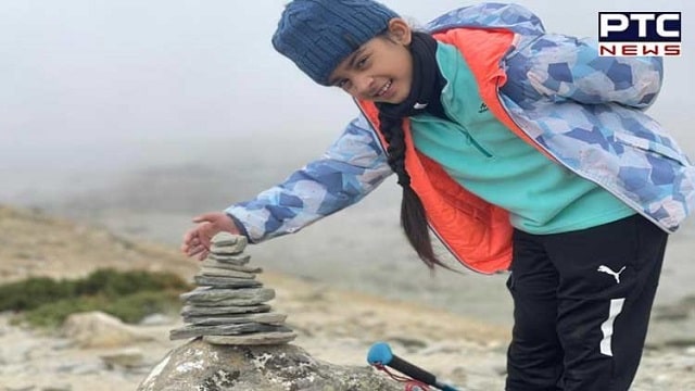 Mount Ropar 7-year-old girl from Ropar makes history, reaches base camp of Mount ...