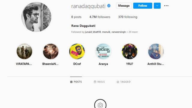 After announcing 'social media sabbatical', Rana Daggubati removes all his posts from Instagram 