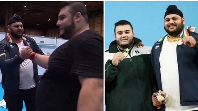 Pakistan's Nooh Dastgir Butt, India's Gurdeep Singh celebrate CWG 2022 victory with Sidhu Moose Wala's songs