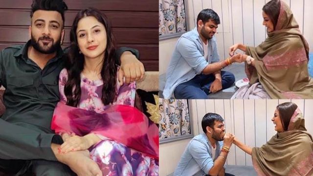 Raksha Bandhan 2022: Shehnaaz Gill ties rakhi to her manager, asks him to touch her feet
