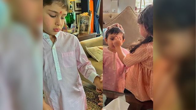 Raksha Bandhan 2022: Kareena Kapoor's sons Taimur and Jeh Ali Khan celebrate rakhi with cousin Inaaya Naumi Kemmu
