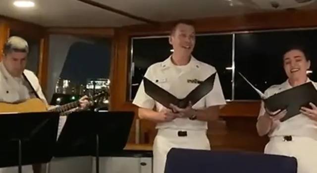 inside image of us navy officer video