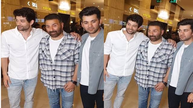 sunny with sons karan and rajveer