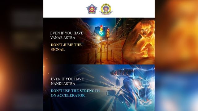 ‘Junoon’ and ‘Raftar’ can put your ‘Universe’ at risk, Mumbai Police promotes road safety in 'Brahmastra' way