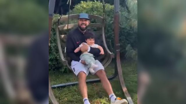 garry sandhu with son