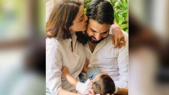 Kajal Aggarwal with family