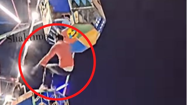 Viral video: Man's stunt on giant wheel goes viral; netizens say, 'real-life Shaktimaan spotted' 