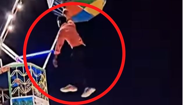Viral video: Man's stunt on giant wheel goes viral; netizens say, 'real-life Shaktimaan spotted' 