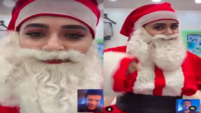 inside image of Tejasswi Prakash as santa