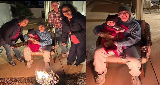 inside image of hezal witth son