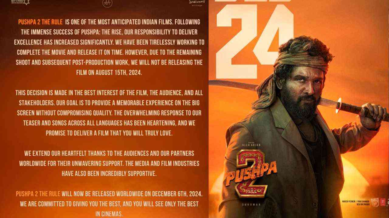 Pushpa 2: The Rule,  New Release Date Announced!